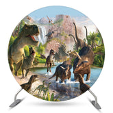 Prähistorisch Welt Dinosaurier Safari Geburtstag Hintergrund